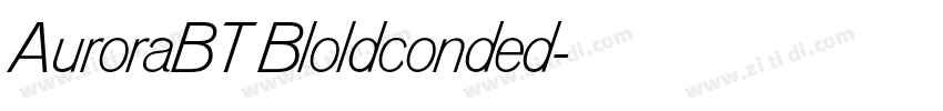 AuroraBT Bloldconded字体转换